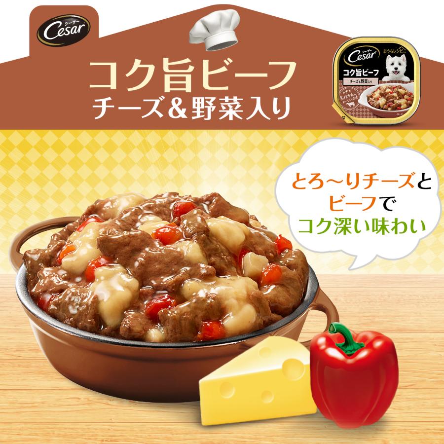 シーザー おうちレシピ コク旨ビーフ チーズ＆野菜入り 100g 48個 シーザー シーザー おうちレシピ コク旨ビーフ チーズ＆野菜入り