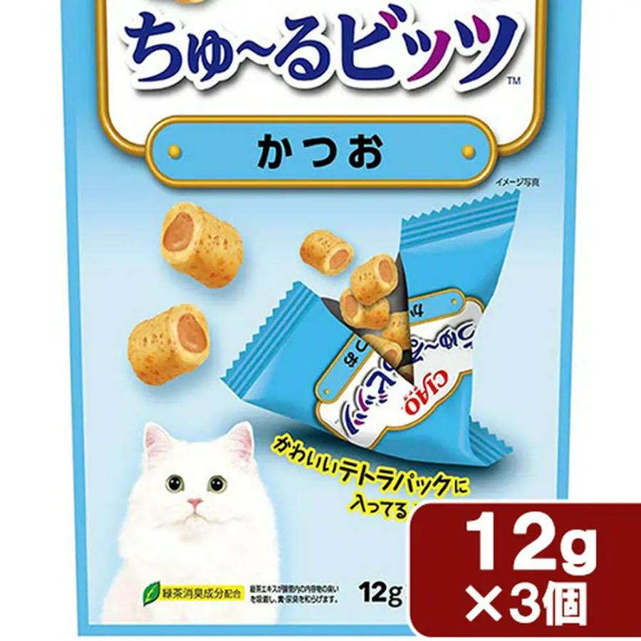 INABA ちゅ〜る いなば CIAO ちゅ〜るビッツ かつお 12g×3袋