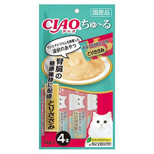 いなば　ちゅ〜る　腎臓の健康維持に配慮　とりささみ（１４ｇ×４本）　ちゅーる　チュール　猫｜chanet｜02