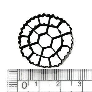Leaf Corp 高性能ろ過材 マカロニ Lサイズ ブラック 1L 樹脂製 生物