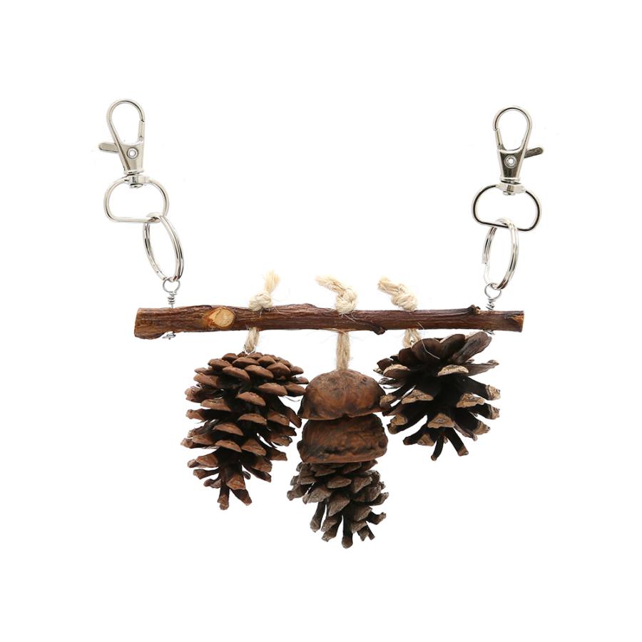 小鳥の松ぼっくりとくるみのナチュラルトイ ハンドメイド バードトイ おもちゃ Surajinformatics Com