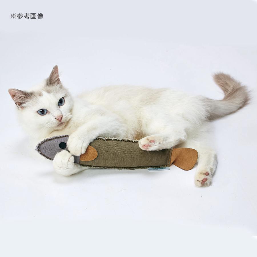 猫用おもちゃ　キャンバスＴＯＹレザー　けりぐるみ　サカナ｜chanet｜02