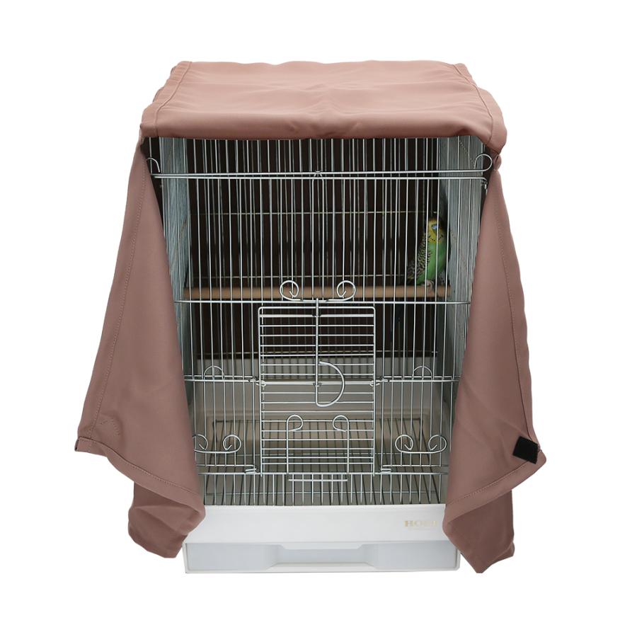 おやすみ　鳥ケージカバー　Ｍサイズ　ブラウン　遮光１級　保温 | Leaf Corp | 02