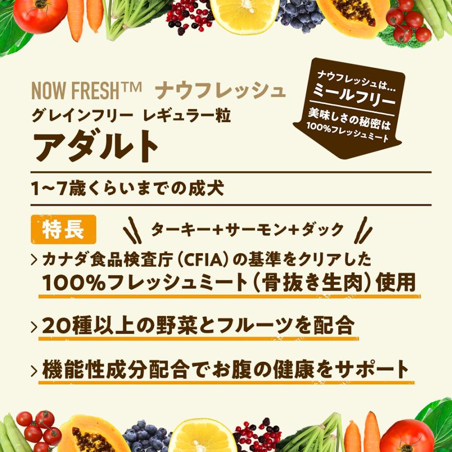 ドッグフード　ＮＯＷ　ＦＲＥＳＨ　ナウ　フレッシュ　アダルト　５．４４ｋｇ｜chanet｜05