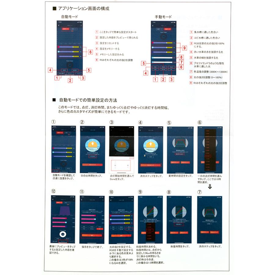 Ｃｈｉｈｉｒｏｓ　ＬＥＤ　ＷＲＧＢ２　ＳＬＩＭ４５　ブラック　ＲＧＢライト　調光機能付き　１８００ｌｍ　熱帯魚　アクアリウム　水槽照明 |  | 03