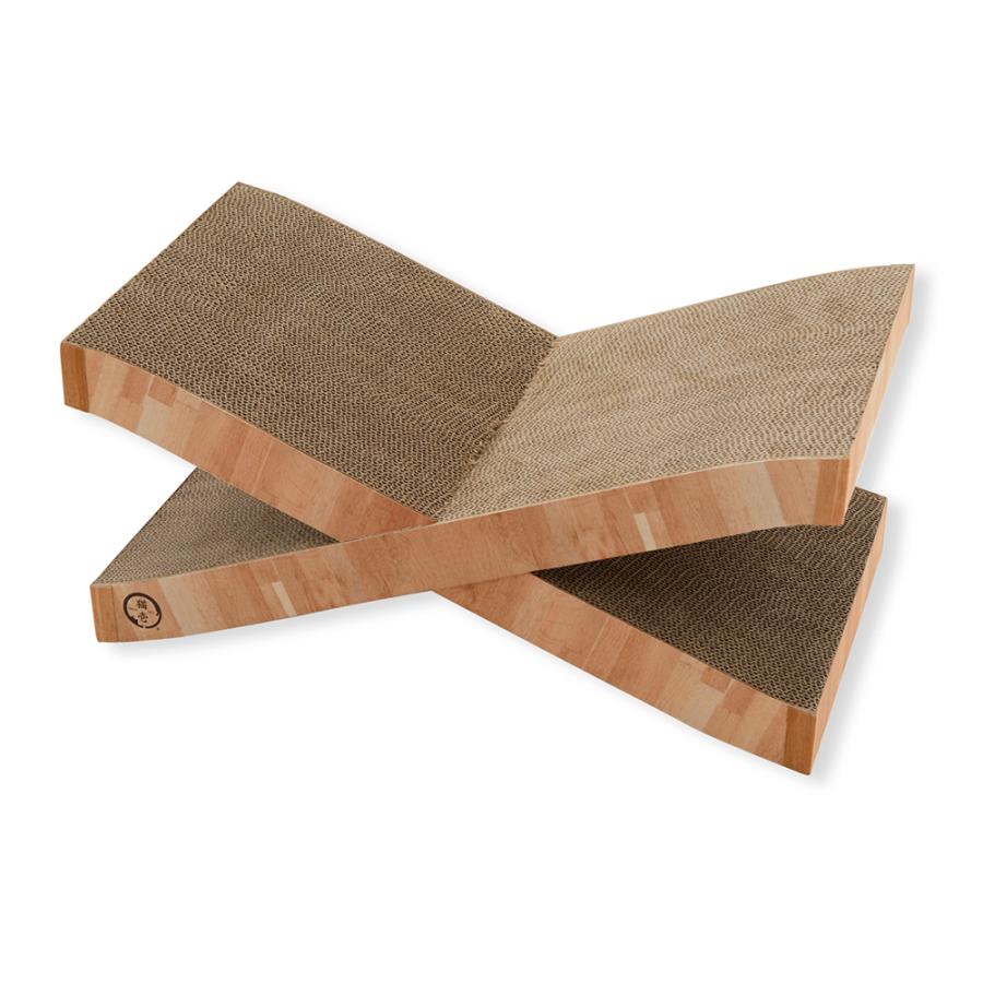 猫壱 バリバリベッド ｘ 豊富な品 爪とぎ