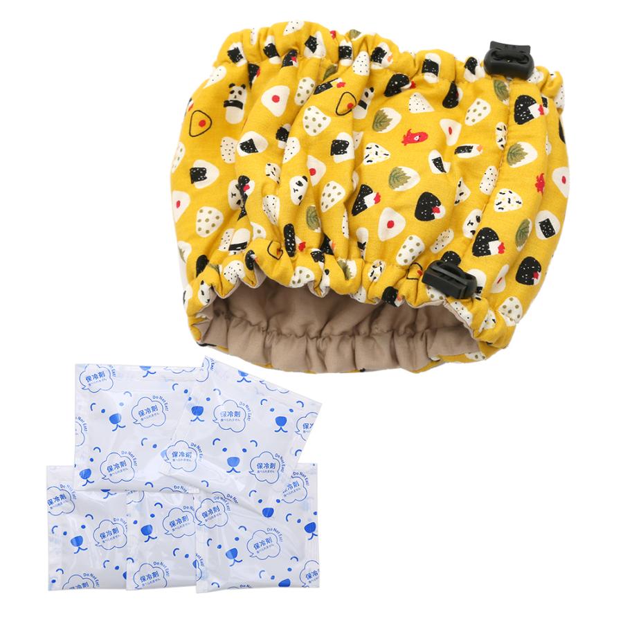 犬用クールバンド おにぎり柄 保冷剤５個付き 取説有 小型犬 中型犬用 １個 ｓ 信用 ｓ