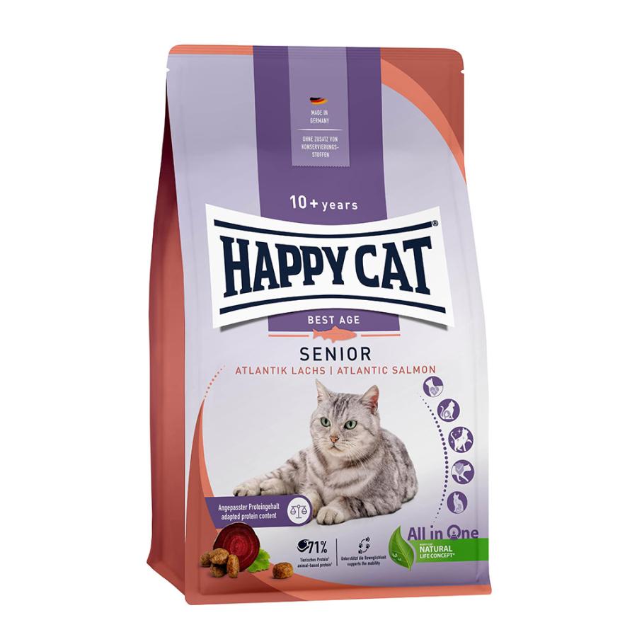 【4キロ】HAPPY CAT アトランティックサーモン 成猫用 ハッピーキャット キャットフード HAPPY CAT シニア