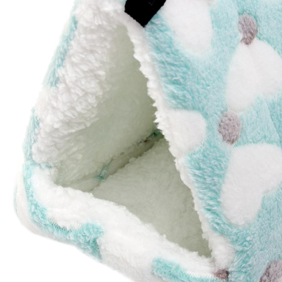 fuu 小動物の三角ハウス M 17×15 ブルー デグー モモンガ