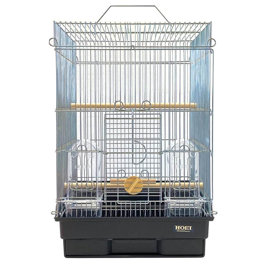 鳥かご　ＨＯＥＩ　３５手のりＧ　ブラック　（３７×４１．５×５４．５ｃｍ）　セキセイ　小型インコ　フィンチ