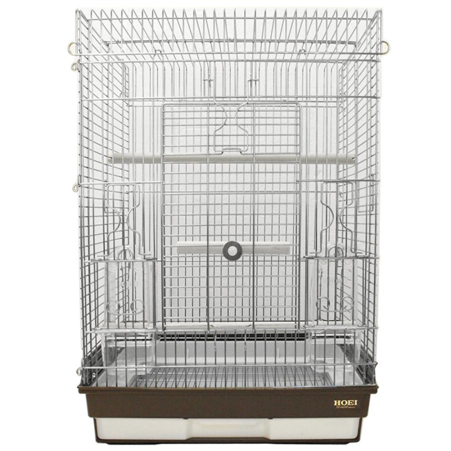 鳥かご　ＨＯＥＩ　４６５パラキート　ブラウン　（４６．５×４６．５×６５ｃｍ）　インコ　小型インコ　中型インコ　オウム