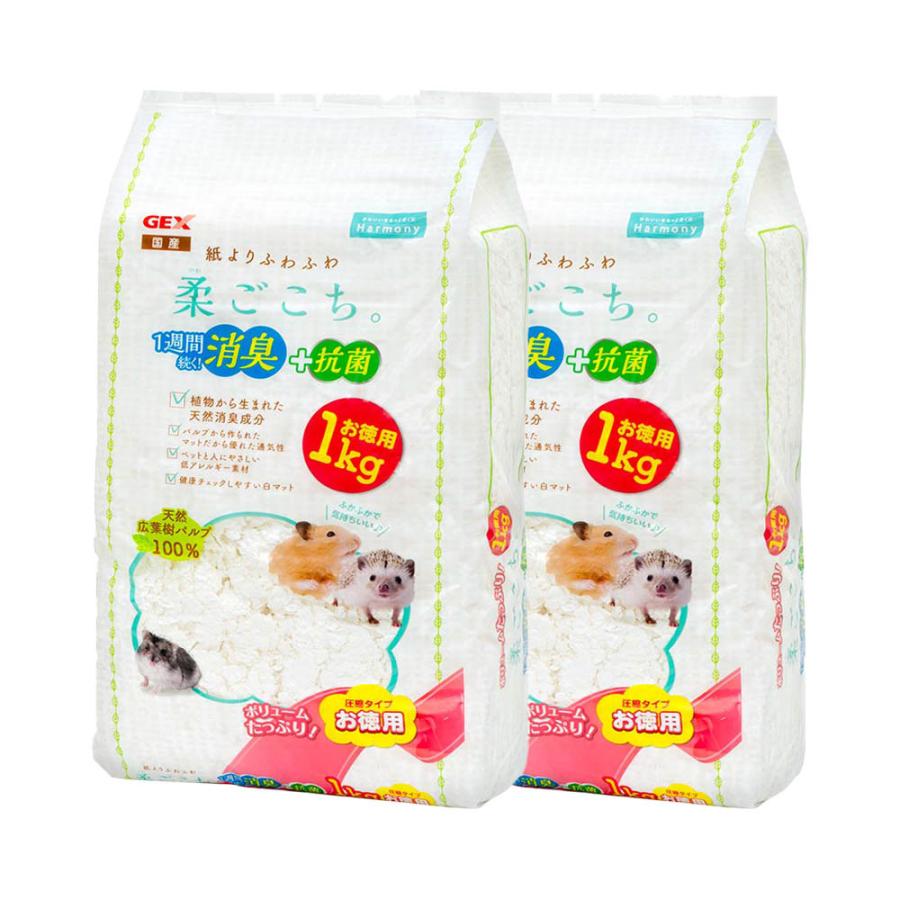 柔ごこち2kg×6袋＆トイレ砂1.5kg付き ハビんぐ GEX ハビんぐ 柔ごこち。 1kg×2 : チャーム charm