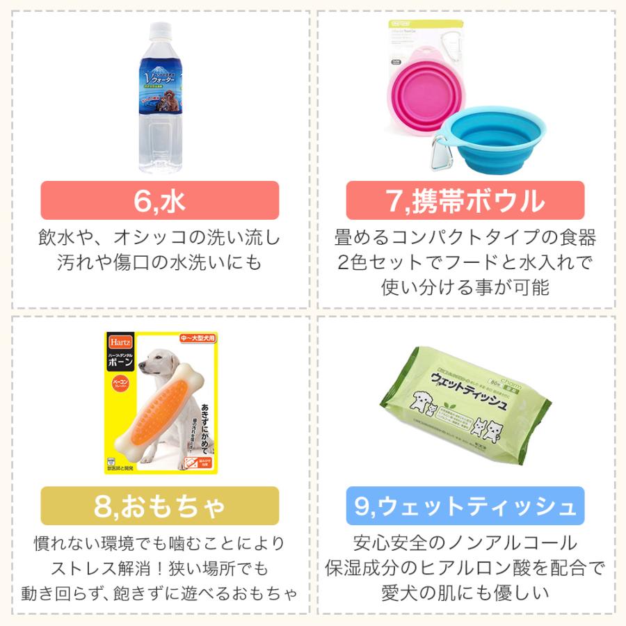 犬用　防災セット　中型犬向け