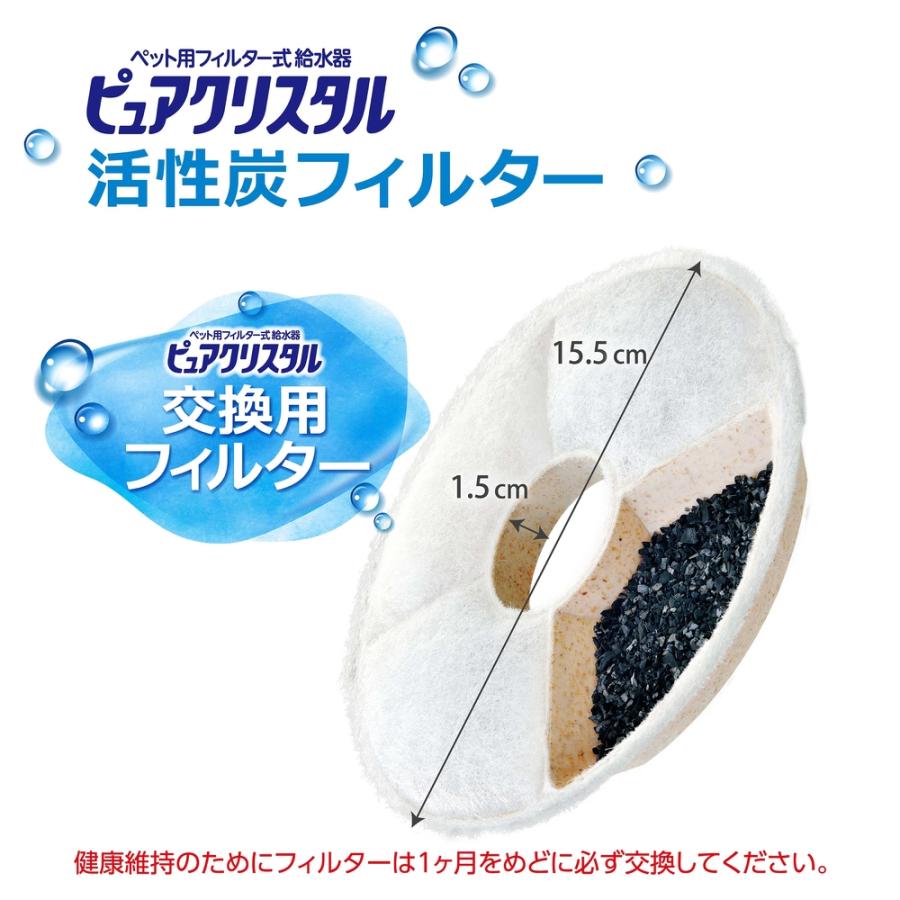 ピュアクリスタル ＧＥＸ ピュアクリスタル 活性炭フィルター 全円 猫用 ２個入 : チャーム charm ヤフー店 - 通販 -  Yahoo!ショッピング