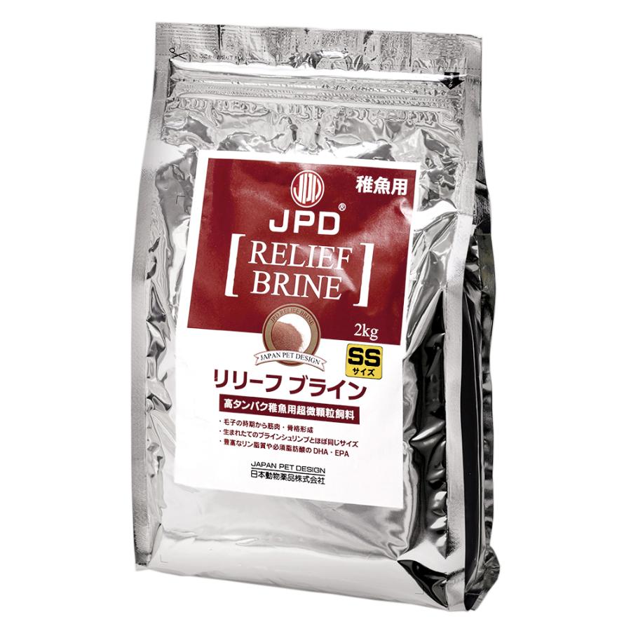 日本動物薬品　ニチドウ　リリーフ　ブライン　ＳＳ　２ｋｇ　稚魚用　フード
