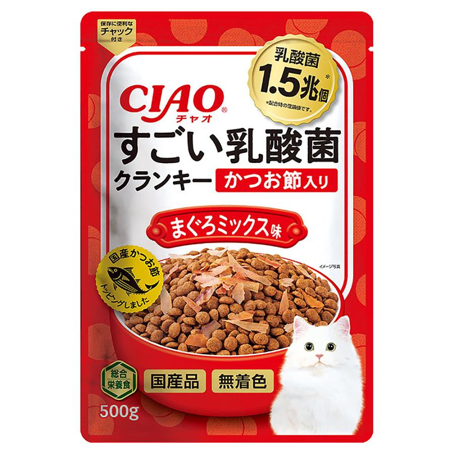 いなば　チャオ　すごい乳酸菌クランキー 96袋 CIAO（いなばペットフード） キャットフード いなば CIAO すごい