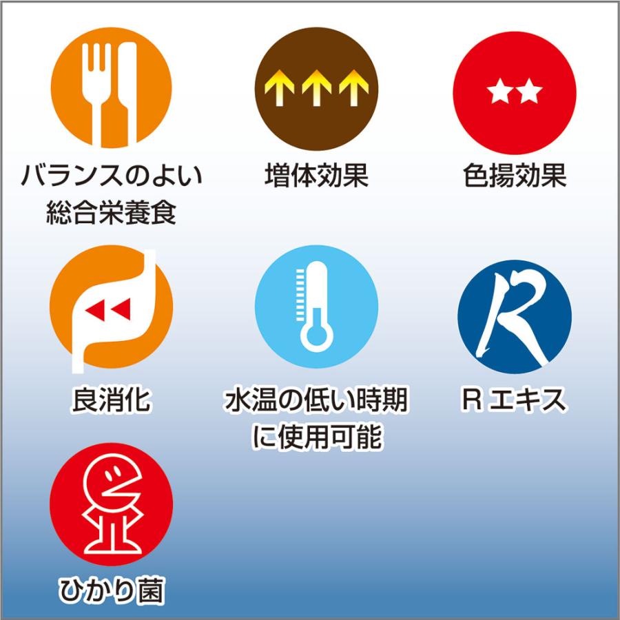取寄せ商品　キョーリン　咲ひかりＲ　低水温用　浮上　Ｌ　１５ｋｇ　錦鯉　餌　飼料　鯉の餌_2