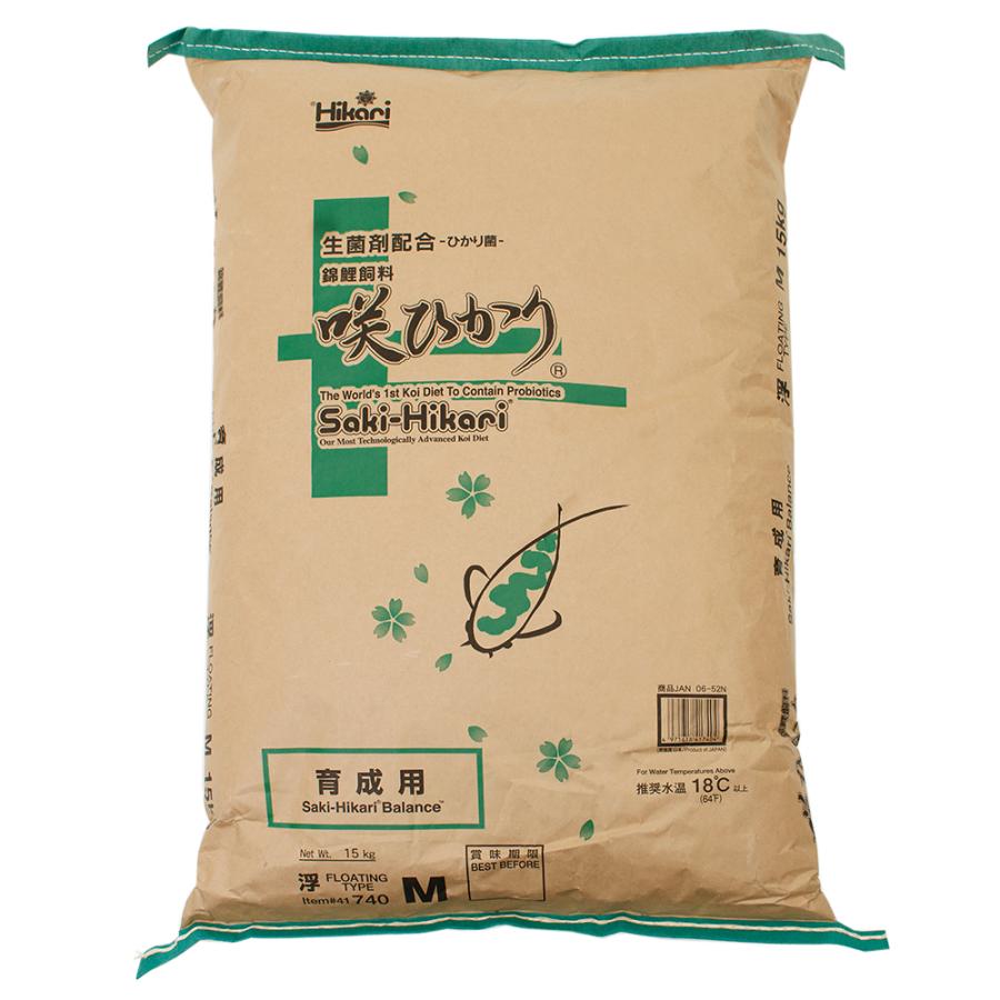 鯉の餌　キョーリン　咲ひかり　育成用　浮上　Ｍ　１５ｋｇ　錦鯉　餌　飼料（Yahoo!・チャーム charm ヤフー店）