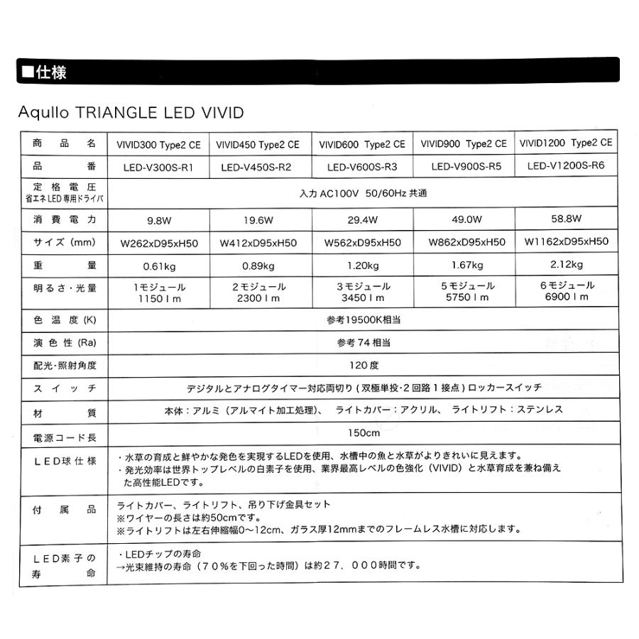 アクロ アクロ TRIANGLE LED VIVID 600 水草 アクロ アクロ TRIANGLE LED VIVID 600 水草