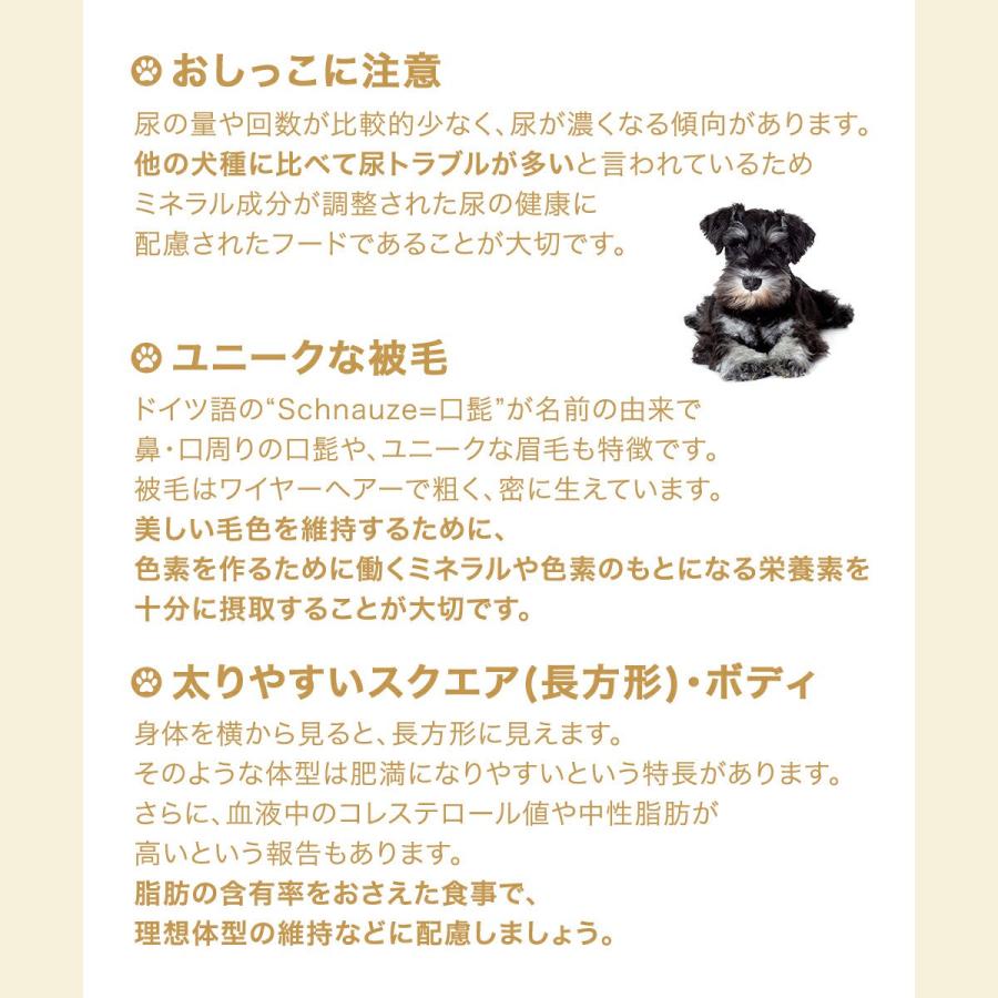 ロイヤルカナン　ミニチュアシュナウザー　成犬・高齢犬用　３ｋｇ×２袋　ジップ付　お一人様２点限り | ロイヤルカナン | 03