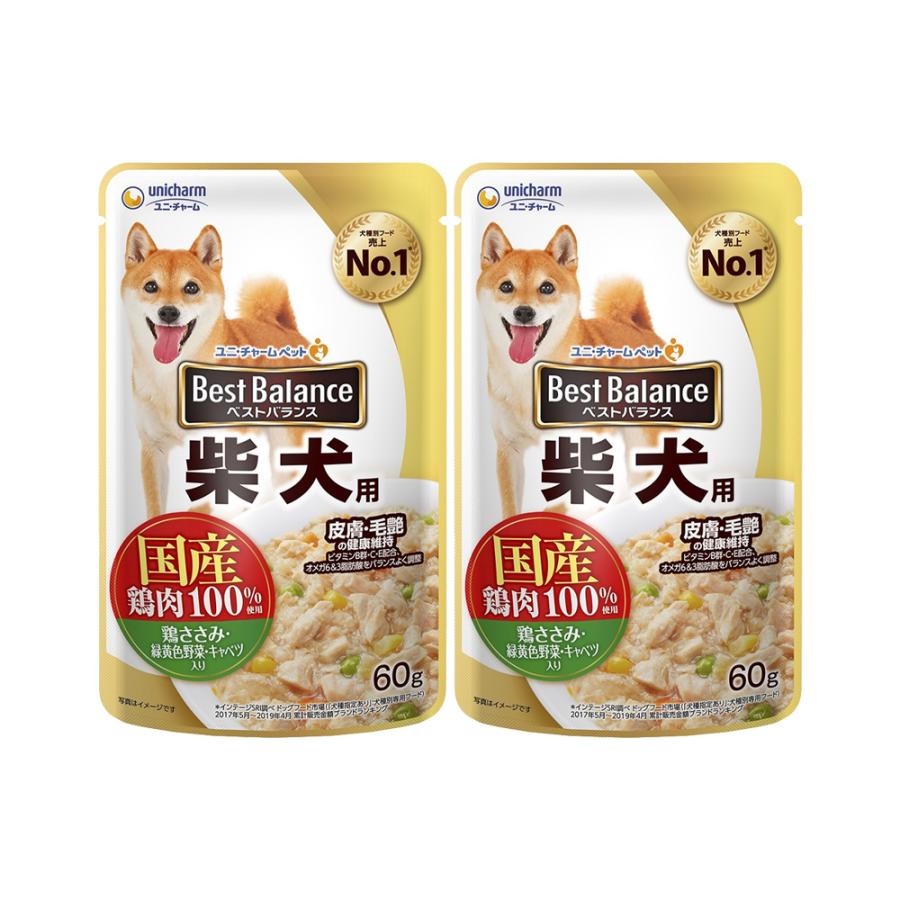 ベストバランス 愛犬元気ベストバランス 国産鶏ささみ パウチ 柴犬用 
