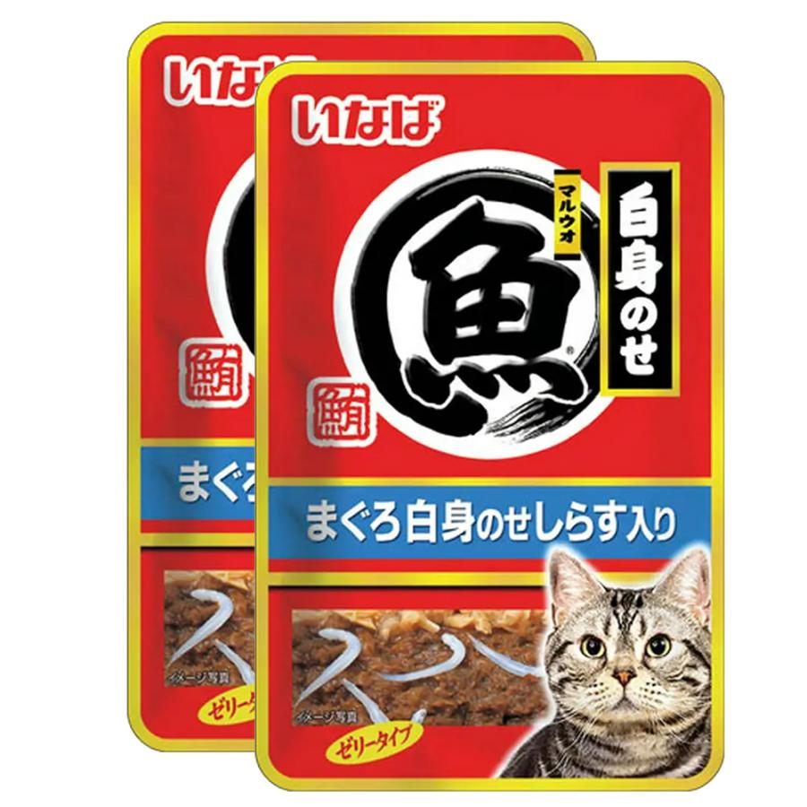 いなばペットフード いなば マルウオ 白身のせ パウチ まぐろ白身のせ