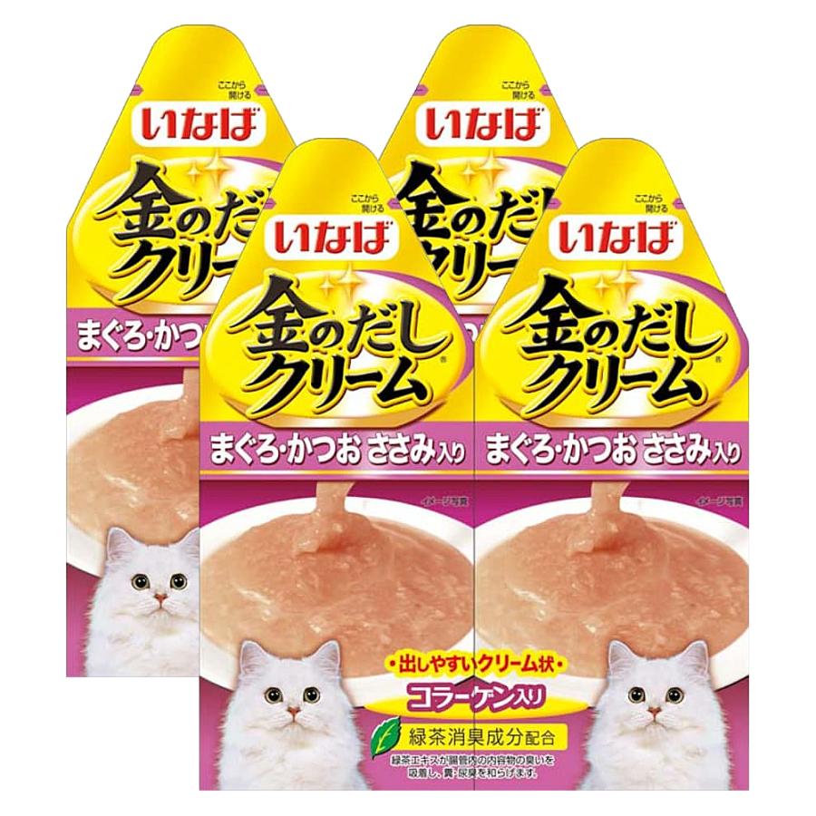 金のだし いなば 金のだしクリーム まぐろ・かつお ささみ入り 60g