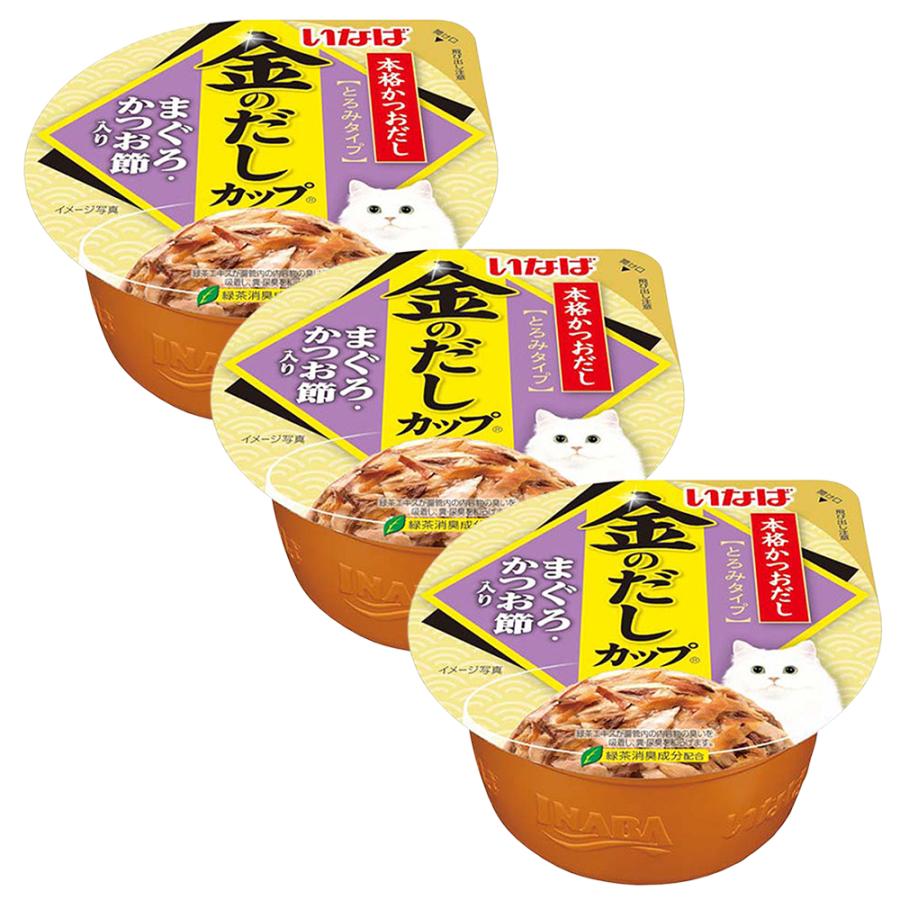 金のだし いなば 金のだし カップ まぐろ・かつお節入り 70g×3個