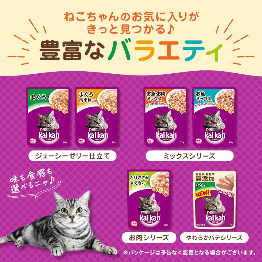 キャットフード　カルカン　パウチ　やわらかパテ　６種セット　着色料・発色剤　無添加｜chanet｜05