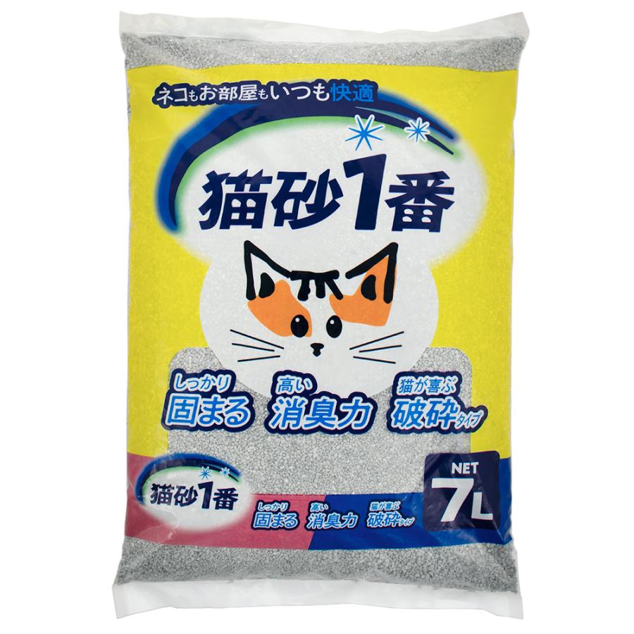 クニミネ工業 猫砂 固まる猫砂 猫砂1番 7L ベントナイト 国産 お一