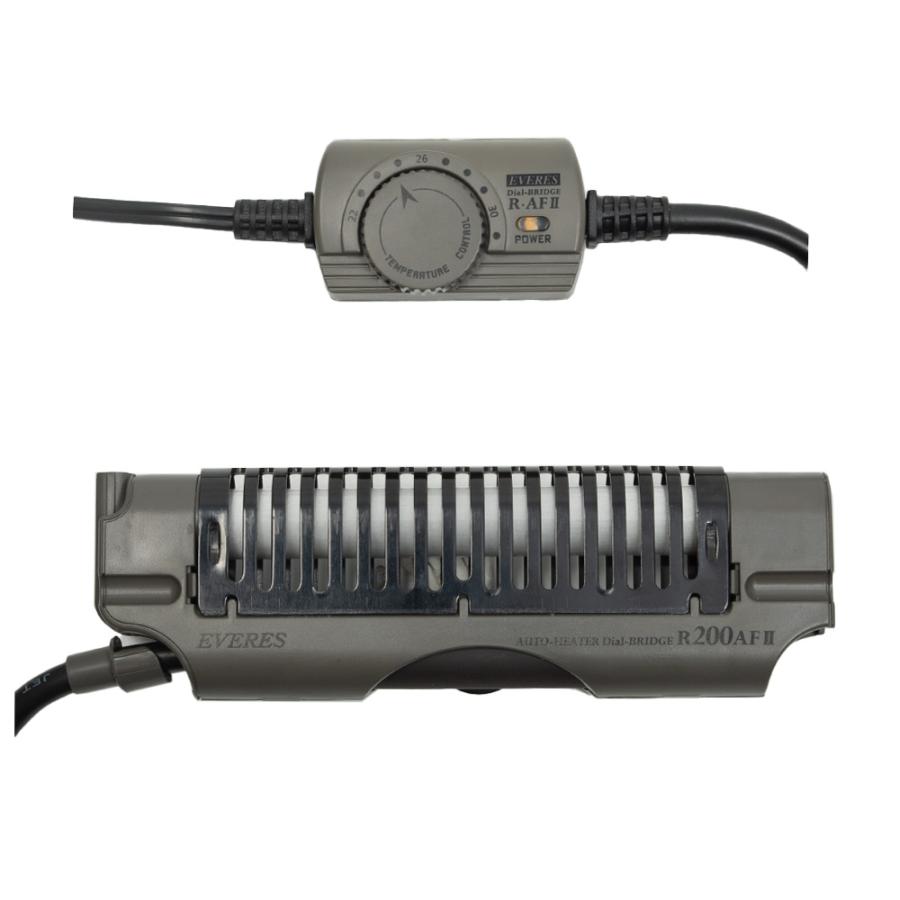 エヴァリス　オートヒーター　ダイヤルブリッジ　Ｒ２００ＡＦ　ＩＩ　〜９０ｃｍ水槽　サーモ一体型ヒーター　アクアリウム　熱帯魚 | EVERES | 01