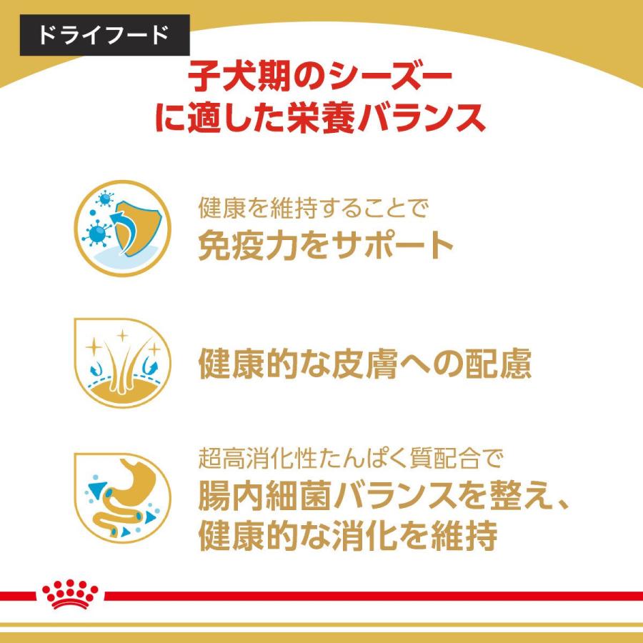 【送料無料】ロイヤルカナン　生後１０カ月齢までの子犬　ウェット３袋＋シーズー　子犬用　１．５ｋｇ　ジップ付　お一人様１点限り | ロイヤルカナン | 04