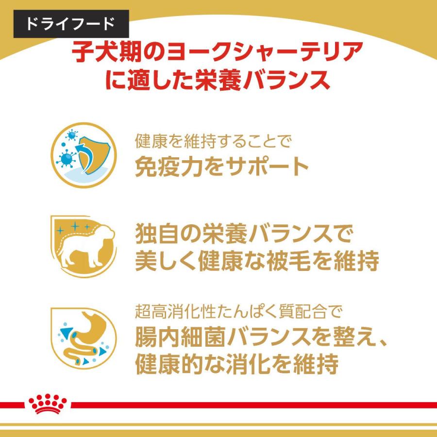 【送料無料】ロイヤルカナン　生後１０カ月齢までの子犬　ウェット３袋＋ヨークシャーテリア　子犬　１．５ｋｇ　ジップ付　お一人様１点限り | ロイヤルカナン | 04
