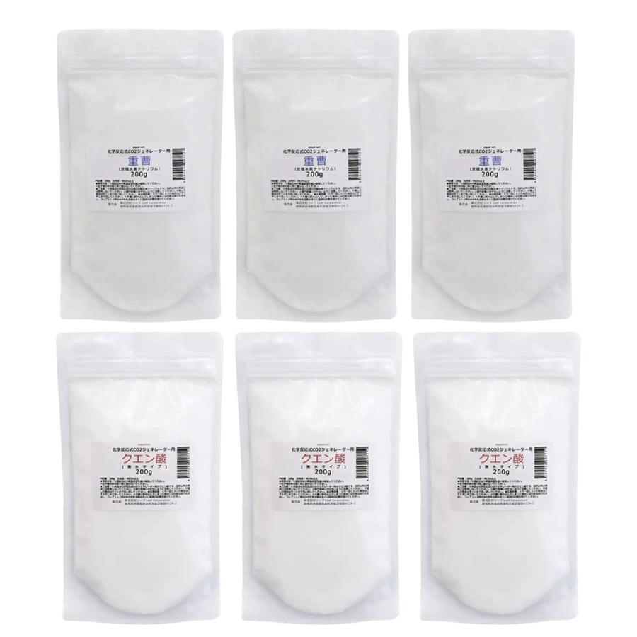 Leaf Corp 化学反応式CO2ジェネレーター用 クエン酸＋重曹（炭酸