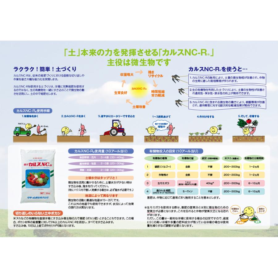 リサール酵産 カルスNC−R 10kg 土壌改良資材 複合微生物 リサール酵産 カルスNC−R 10kg 土壌改良資材 複合微生物