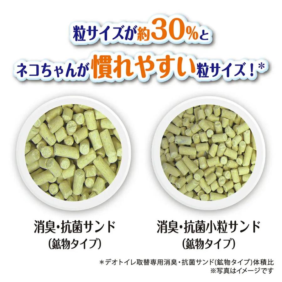 デオトイレ　砂　消臭・抗菌サンド　小粒タイプ　３．８Ｌ×４袋　猫　猫砂 | デオトイレ | 02