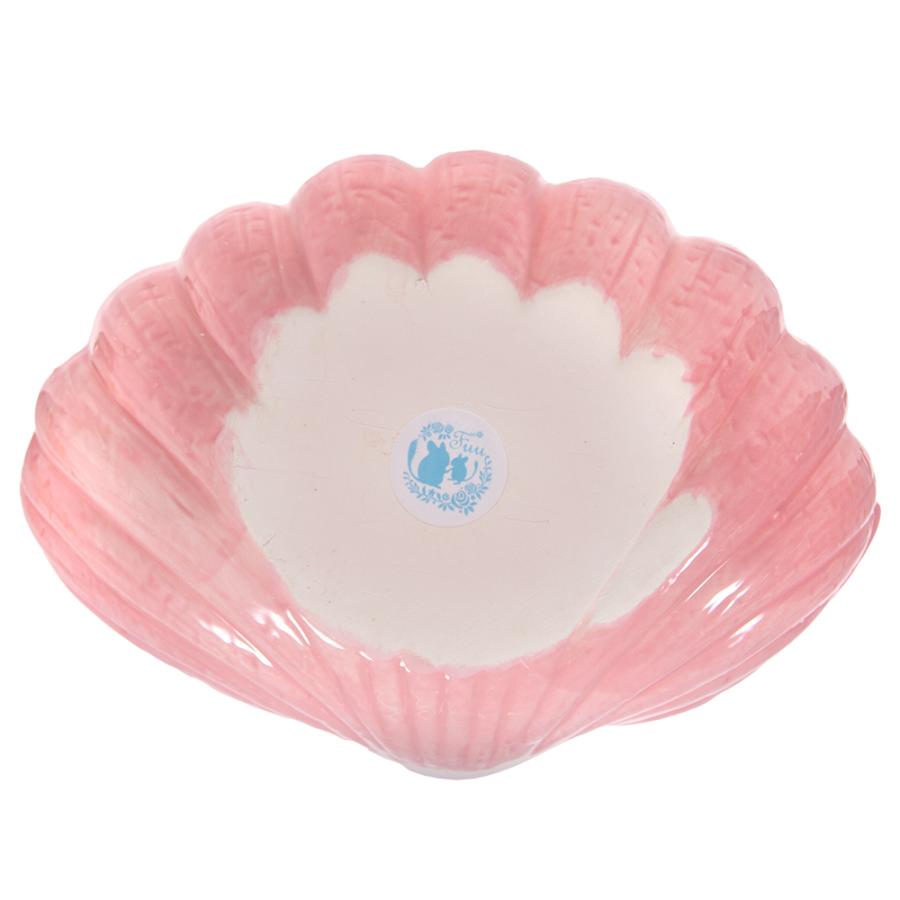 fuu 小動物の陶器ハウス ピンクの貝がらハウス 大 うさぎ チンチラ