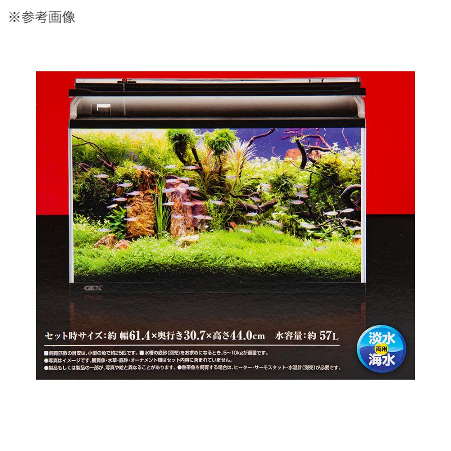 GEX 水槽セット マリーナ600BKST LED＆デュアルクリーン