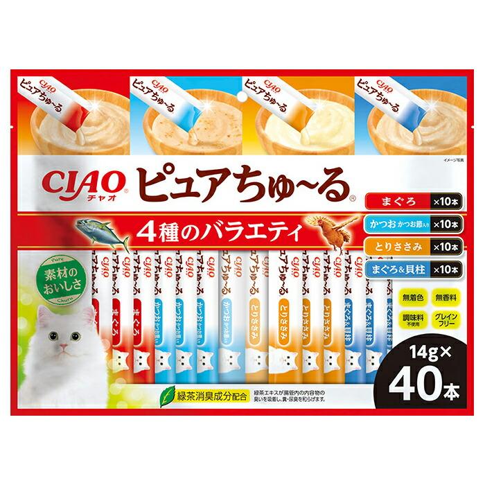 INABA ちゅ〜る いなば CIAO ピュアちゅ〜る 4種のバラエティ