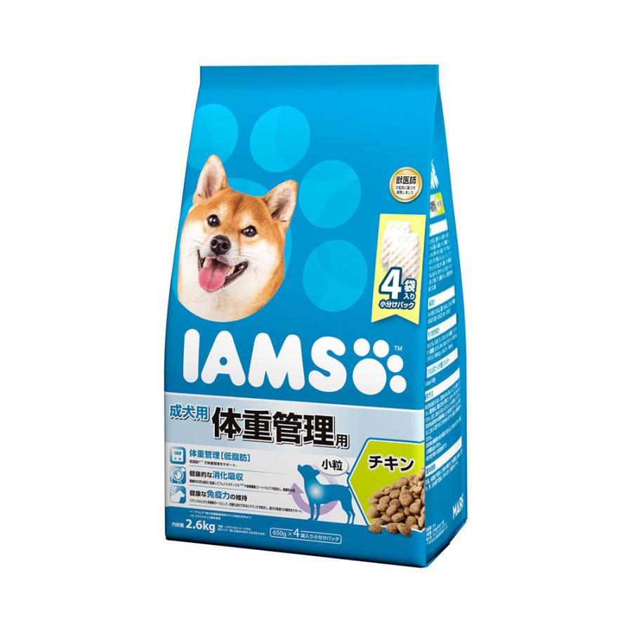 ドッグフード　アイムス　成犬用　体重管理用　チキン　小粒　２．６ｋｇ×４袋 | アイムス（マース）