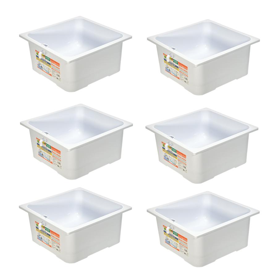 テトラ じょうろでキレイメダカ鉢 40×40 ラメ増しホワイト×6