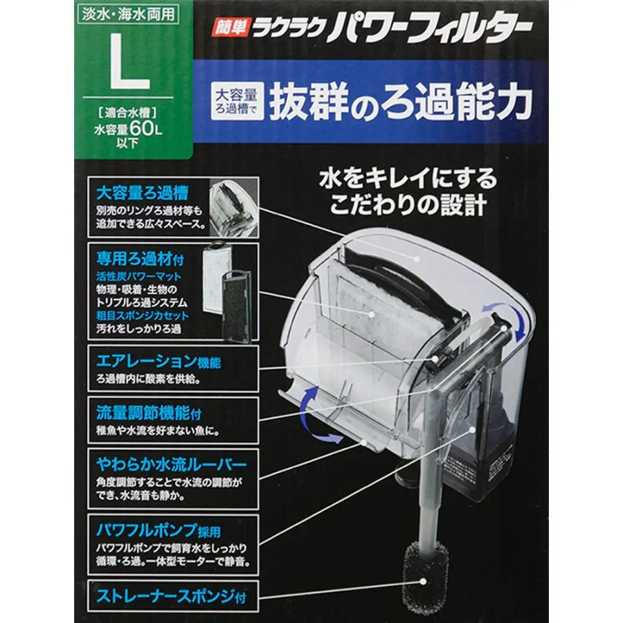 GEX 外掛け式フィルター 簡単ラクラクパワーフィルター L＋マルチ