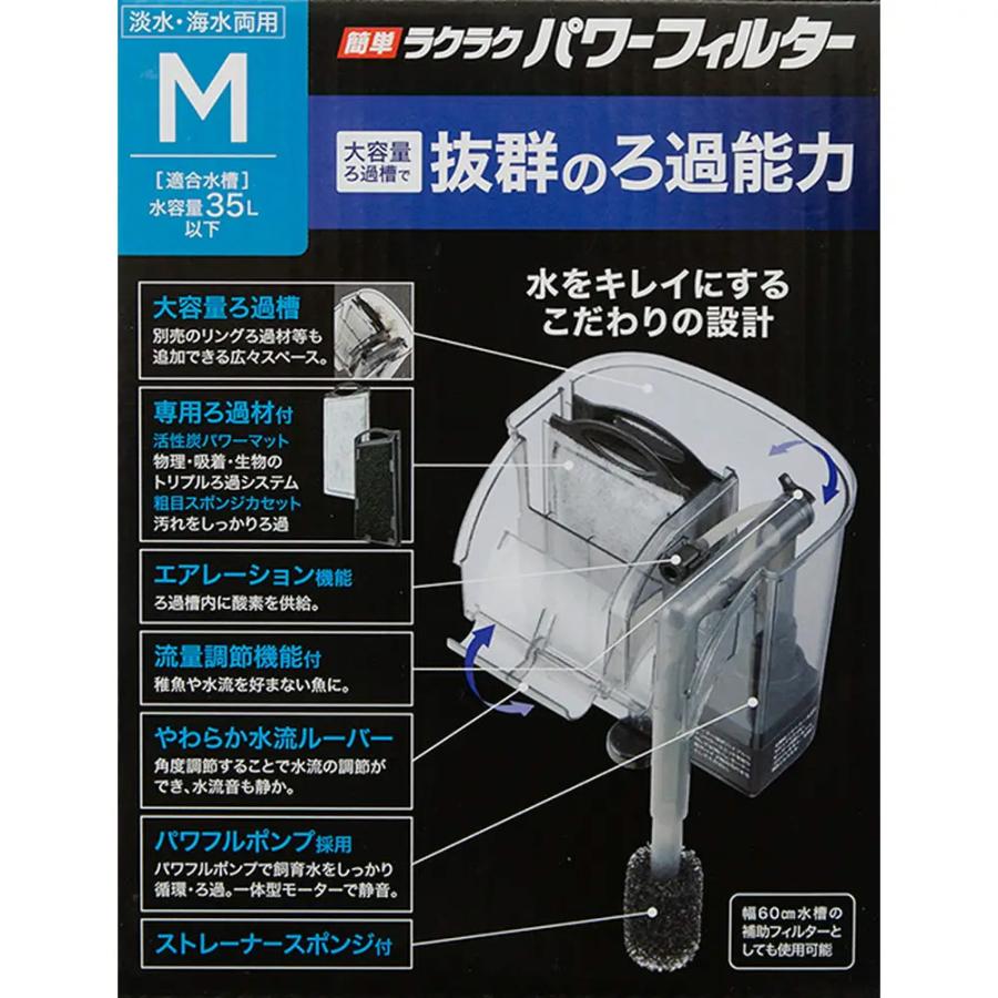 GEX 外掛け式フィルター 簡単ラクラクパワーフィルター M＋マルチ
