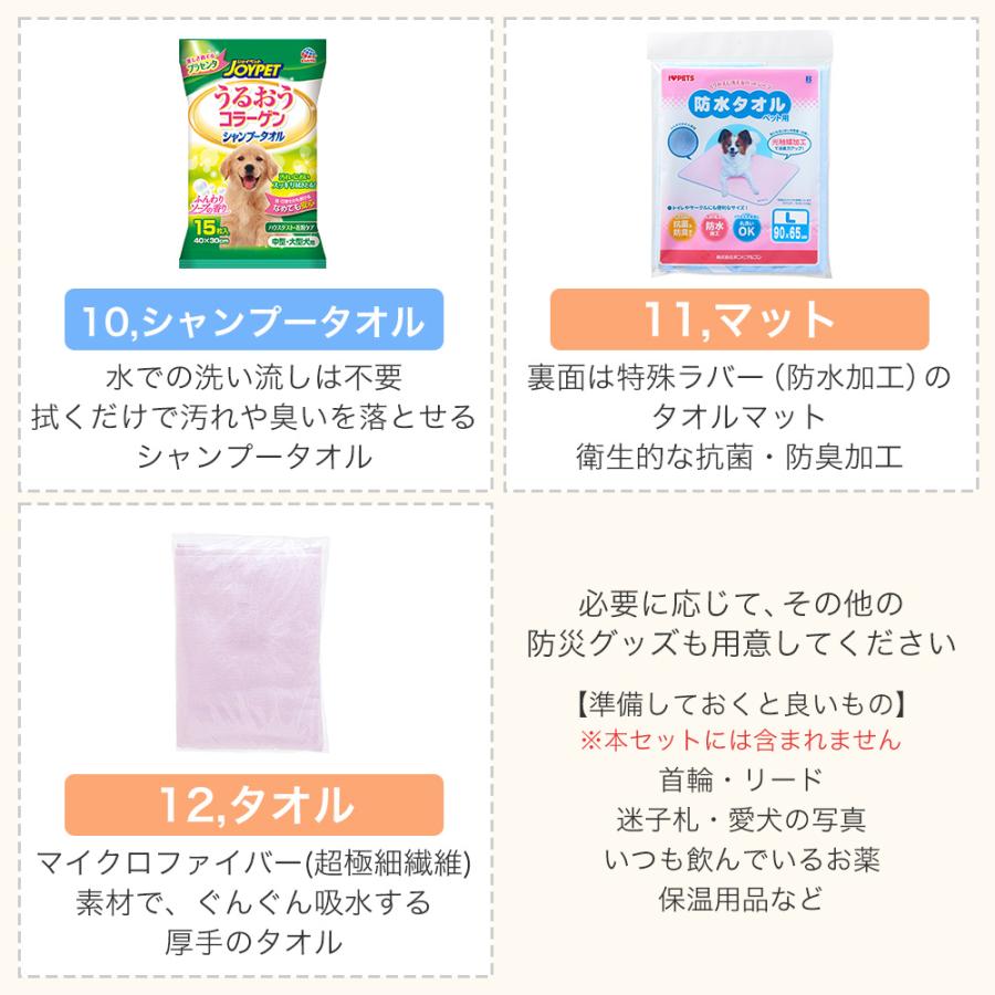 （大型）犬用　防災セット　大型犬向け　本州四国送料無料・同梱不可・代引不可　２００サイズ |  | 04