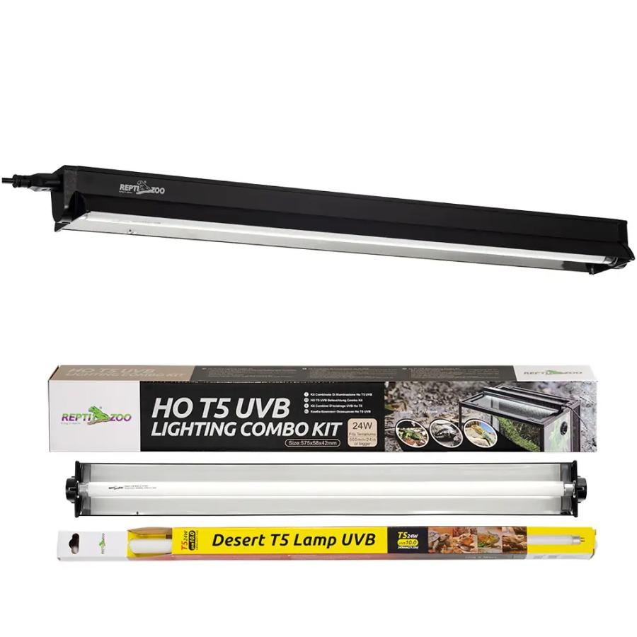 三晃商会 REPTIZOO T5 UVB10．0 灯 24W＆カバー