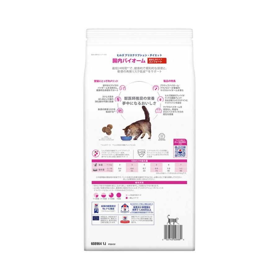 ヒルズ　プリスクリプションダイエット　腸内バイオーム　猫　2kg×3袋 プリスクリプション・ダイエット ヒルズ プリスクリプション