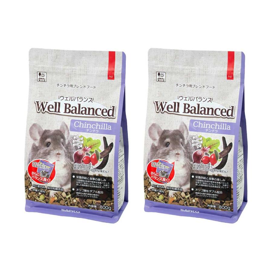 三晃商会　ウェルバランス　チンチラフード　８００ｇ×２ の商品画像