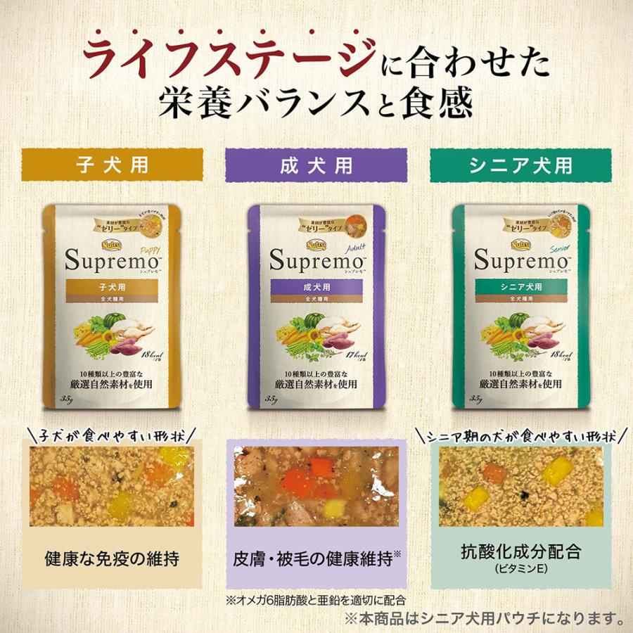シュプレモ ニュートロ シュプレモ シニア犬用 ミニパウチ 35g×96