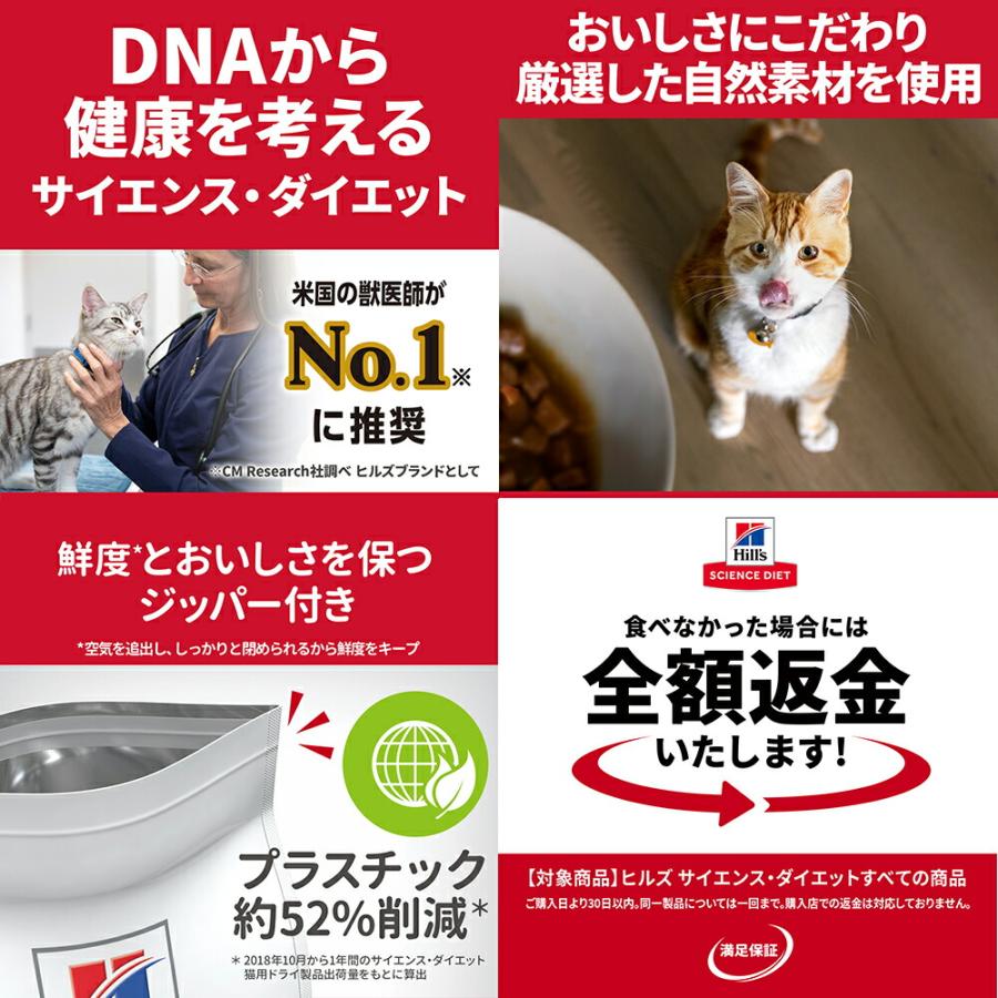 キャットフード　サイエンスダイエット　シニア　７歳以上　室内猫用　チキン　２．５ｋｇ　毛玉・体重ケア　ヒルズ　猫　ドライフード | サイエンス・ダイエット | 06