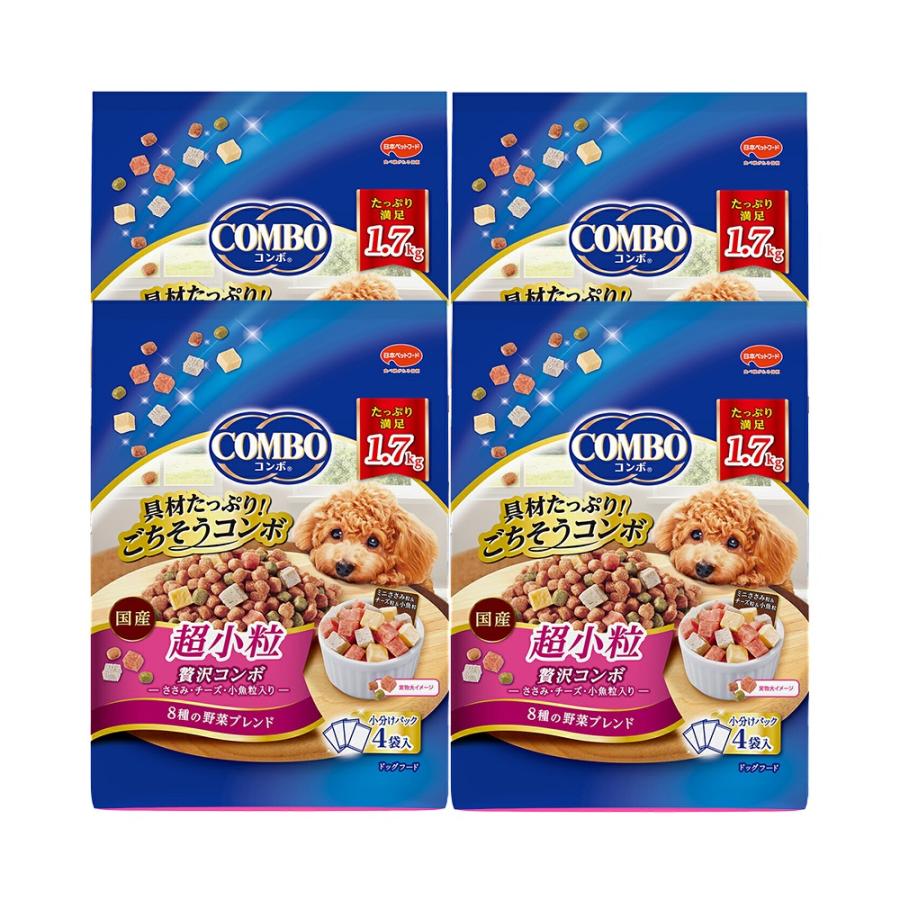 ドッグフード コンボ ドッグ 超小粒 1．7kg（425g×4袋）×4個
